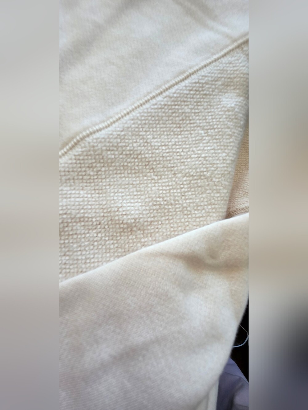 Aerie ($170) NWT Cream Oversized V-Neck Lounge Set Wide Leg Pants Matching Set - Picture 4 of 16